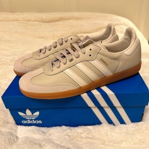 Adidas Samba Aluminum Gum Sneakers Unisex Men's 9.5/Women's 10.5